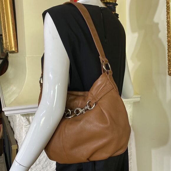 St. John’s Bay 100% Leather Horsebit Hobo Bag - Picture 3 of 15